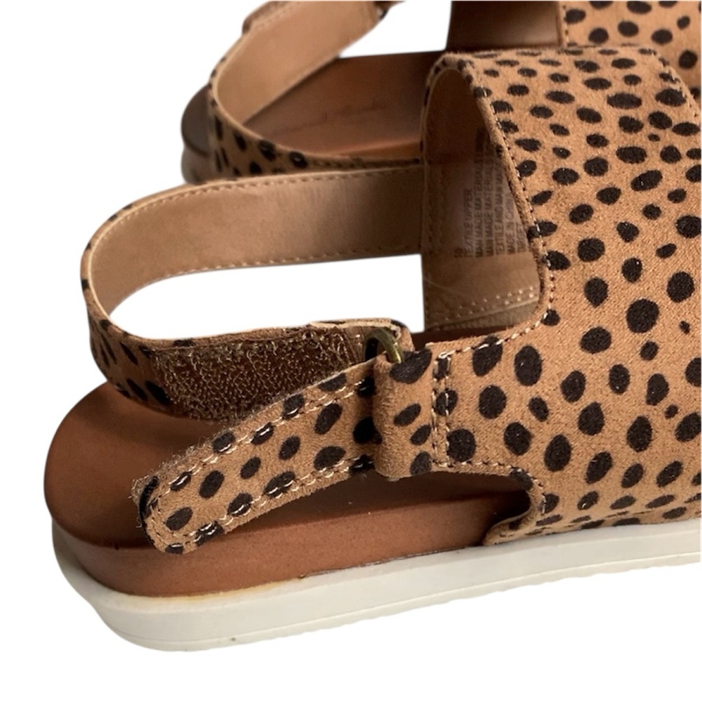 Universal Thread Natalie Leopard Print Sandals Easy Closure Comfort Size 10 NEW - Picture 4 of 14